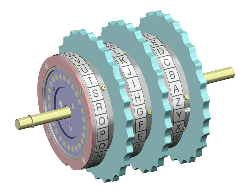 Rotor Machines Basic idea: if the key in Vigenere cipher is very long, then the attacks won t work How to have a longer key?