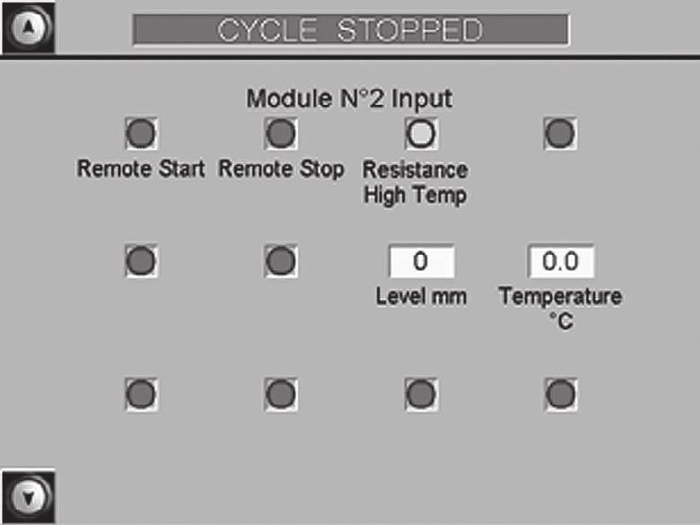 12 Press the key to view the Module 2 input screen (Figure 13) or the key to return to the