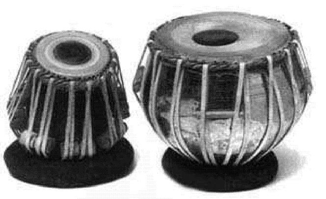 Presentation of the tabla The tabla: an percussive instrument played in Indian classical and semi-classical music