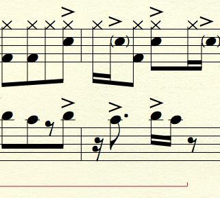 Re- Examination of Funk 35 supporting an improvised performance enters into a musical dialogue with the soloist. Fig 4.