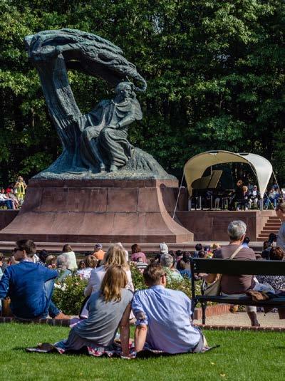 Chopin concert at Chopin Monument Palace on the Water Royal Lazienki Park 6:30 PM: Bus transfer