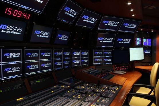 PRIMARY VIDEO CONTROL ROOM - Video switcher: Grass Valley KAYAK HD with 90 inputs and 4 MEs,DVE,RAM