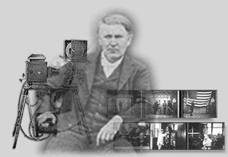 Who invented moving pictures? "I am experimenting upon an instrument which does for the eye what the phonograph does for the ear, which is the recording and reproduction of things in motion.