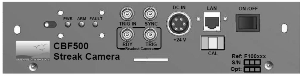 Trigger Input: BNC connector CAL N.