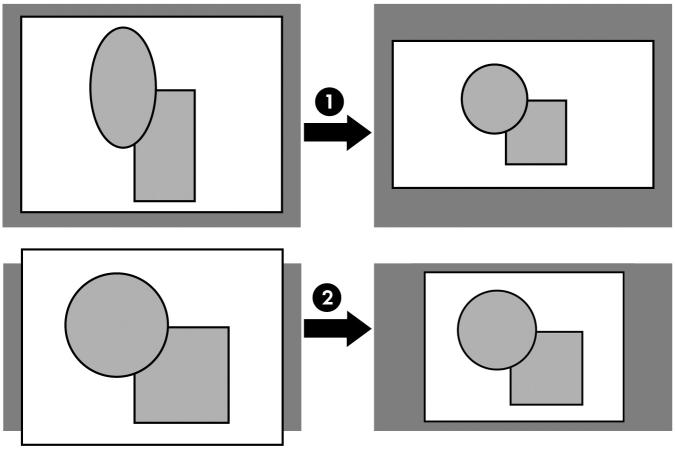 Setting up Adjusting the shape of the picture If Depending on the type of video source you are viewing, the picture might or might not always look correct or fit on the screen: If the active video