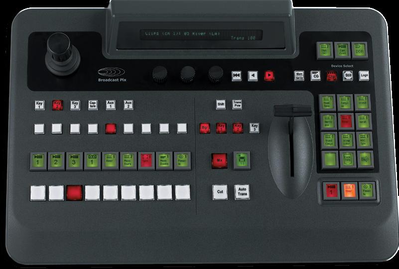 Panel Switchers Included with 000 and 200, optional on 00 Classic Switcher Layout The grey portion of the panel has a classic production switcher layout.