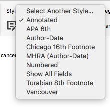You can also change the output style via EndNote: Click on this button to go directly to