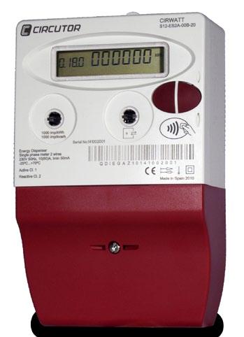 ELECTRICITY DISPESER B II Single phase energy meter with dispenser function and circuit breaker.