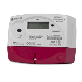 CIRWATT B 100 Single-phase energy meter Description Application CIRWATT B 100 is a digital single phase meter class B (Class 1) in active energy, in compliance with European Directive MID and IEC