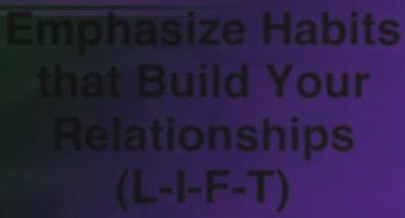 CORNHANS 8:1 Emphasize Habits that Build Your Relationships