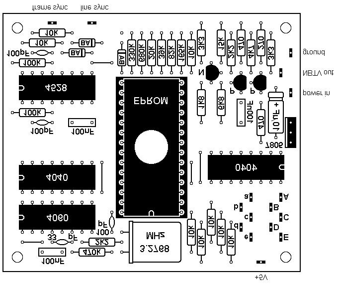 Second advantage is that the EPROM can contain all kind of signals that you need for synchronisation of a Nipkow disc.
