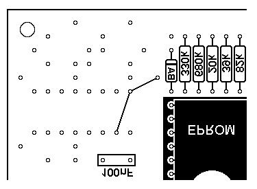 This order was easier for the PCB design. - Resistor R8 of the D to A converter is not shown. It should be placed on the position where now a diode BA is placed.
