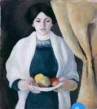 Page2 Portrait with Apples Macke, August 1909 Giving of gifts Disney: Evil stepmother offers
