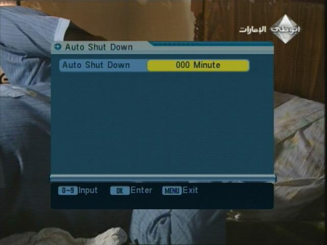 If the source program is NTSC, TV set NTSC. 3.3 Auto-shut-down To set a timer for automaticly shutting down the Satmeter Pro. 3.4 OSD settings Menu color: Transparancy: Parent lock Allows you to select the desired color for menu.