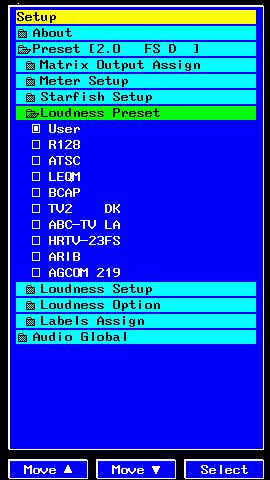 Page 24 10. Loudness Preset Beneath each preset are six commonly used sets of defaults. In addition a USER mode allows custom variations to be created.