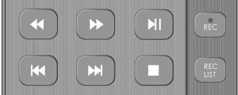 4) Whilst viewing your media, you can control the item by using the remote control buttons (below) or by pressing (Info) to access the on-screen playback