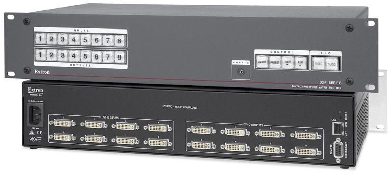 Switching system MPC switching system is designed on the basis of Extron equipment and contains all necessary tools for signal retrieval, conversion and distributing as well as cable passages.