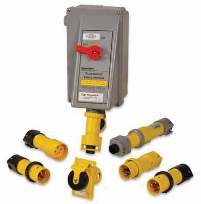 DuraGard Waterproof Connections Non-Metallic Plugs, Connectors, Receptacles and Inlets 20, 30, 50 and 60 Amp, Maximum 600VAC/250VDC Safety Truly waterproof: Not just watertight, but waterproof