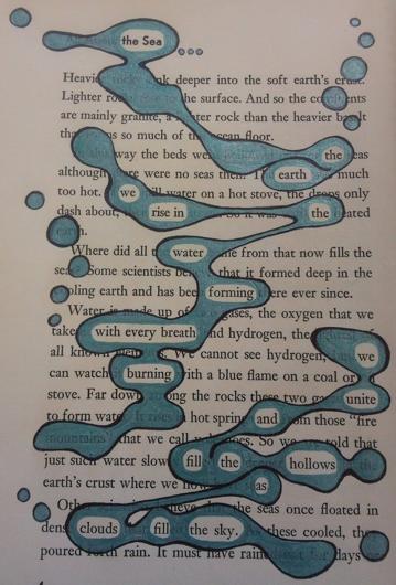 2. Blackout Poetry Select a photocopied page from a novel.