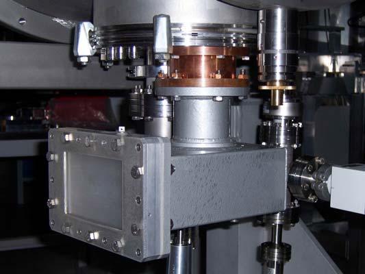 Fig. 12: Photograph of the power coupler in the cryostat For the SRF gun cavity a frequency tuning is needed for the choke filter, the half-cell and the three TESLA cells.