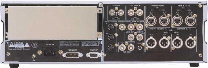 composite video signal inputs/outputs for system integration with a variety of video equipment.