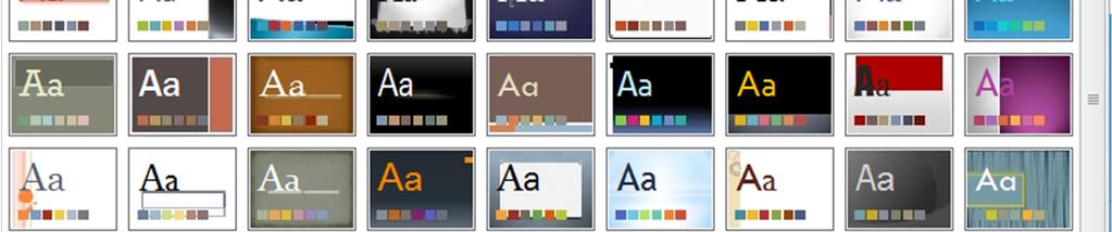 Buton ce oferă toate variantele Opţiuni de modificare a culorilor, fonturilor, efectelor Modul de colorare a fundalului Fig.