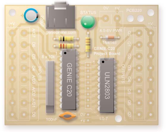 Introduction 1 Welcome to the magical world of GENIE! The project board is ideal when you want to add intelligence to other design or electronics projects.