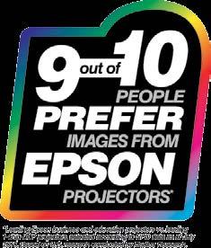 Epson projectors do not give out this effect, giving users a comfortable experience.