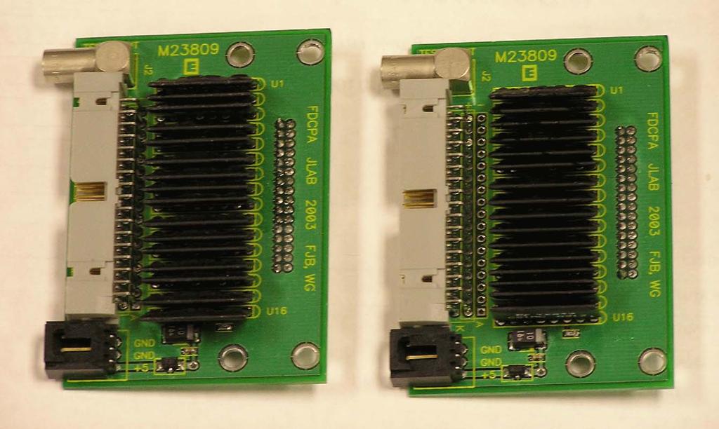 FDC Pre Amp Boards Different polarity readout Hall B SI