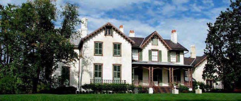 The Cottage Package It may be called a Cottage but this spacious Gothic Revival home is a true Presidential retreat and features high ceilings, handsome wood paneling, marble fireplaces, and
