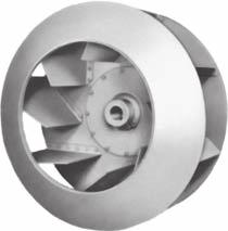 Type AH The type AH air handling wheel is designed for maximum effi ciency in handling air containing light concentrations of abrasive