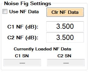 Figure 58: BER Sweep Test, Frequency and Bitrate Sweep Settings 5.3.3.1.7 Noise Figure Settings The Noise Fig Settings window is shown in Figure 59.
