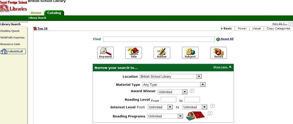 Manage your library account and search catalogue 1 2 4 1.
