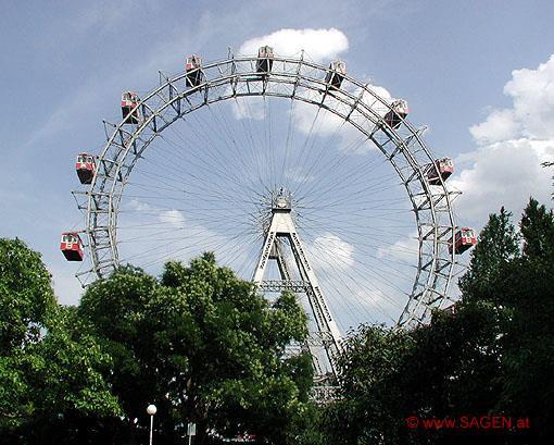 Depart for Prater Amusement Park Ride on the famous Great Ferris Wheel included Lunch at Wieselburger Bierinsel.