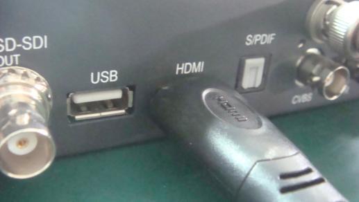 HDMI Output Connection Illustration: Users can find the HDMI interface on the device according to the connector mark