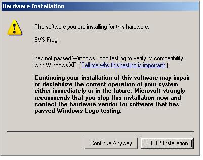 Which is followed by a dialog with a progress bar.