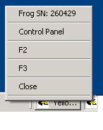 Figure 11 Figure 11 shows the latest application Tile bar. Note the number 260429 to the right of the icon and text Yellow Frog.