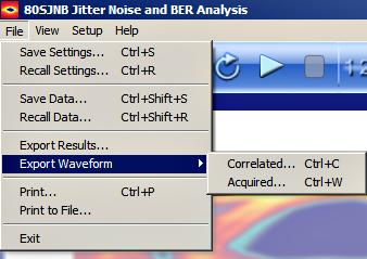 Operating basics Exporting raw data Exporting raw data The 80SJNB provides the following methods to export raw data: Export Waveform.