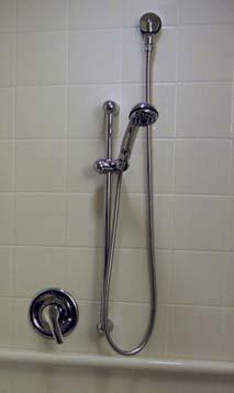 65 Slide controls for hand held shower spray unit must meet