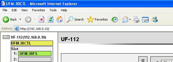 4. UFM-30CTL Settings If UFM-30CTL web pages are not displayd properly, refresh pages in the web browser. 4-1.