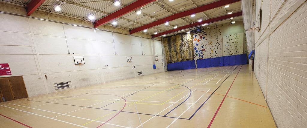 up to 300 People The Sports Hall The Sports Hall is our largest open space at the campus. Although purpose-built as a sporting facility, it lends itself to a variety of events and lettings.