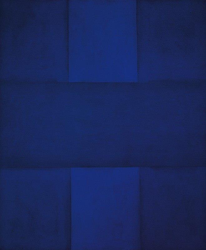 3. Ad Reinhardt: Modra abstrakcija/abstract painting blue Slika 3: Ad Reinhardt: Modra abstrakcija/abstract painting blue; 1952; Olje na platnu; 76,2 X 63,5 cm; MOCA, Los Angeles Ad Reinhardt je