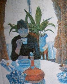 3. Paul Signac: Zajtrk/Breakfast (detajl) Slika 13: Paul Signac: Zajtrk (detajl)/breakfast; 1886/87; Olje na platnu; 89 X 115 cm; Kroller- Muller Museum Paul Signac je bil francoski slikar, privržen
