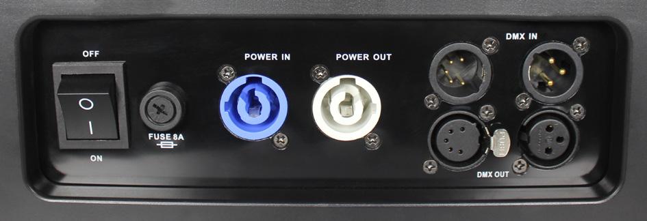 Holder 3/5-Pin DMX Input Power Switch