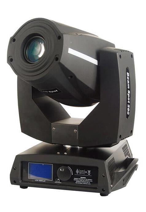 260W Beam Spot Moving Head YY-M260 Technical Specifications Light source: OSRAM 240W Lamp Color temperature: 8000K Style: Beam spot moving head light Lifespan: Average 2000H Color wheel: 17 colors+