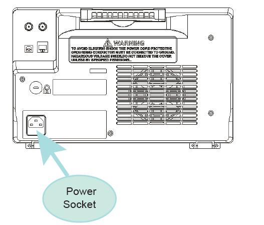 To Connect to Power Supply The power requirements of SDS2000 are 100-240 V, 45-440 Hz.