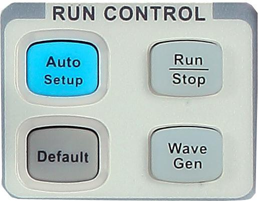 Run Control : press this key to enable the waveform auto setting