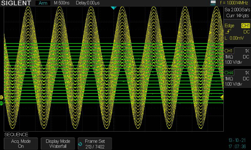 To Use Sequence Mode Sequence is also a kind of acquisition mode, which does not display waveform during sampling process.