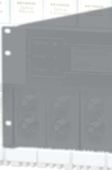 Test sockets are on the front panel Can be integrated in any HMS-conform monitoring system Pluggable control panel with LC display, LEDs and input keys Tuning and management also via web browser RS