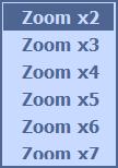 10) Zoom Digital zoom of live screen for selected channel. It can be 8x zoom and also control the position by mouse dragging.